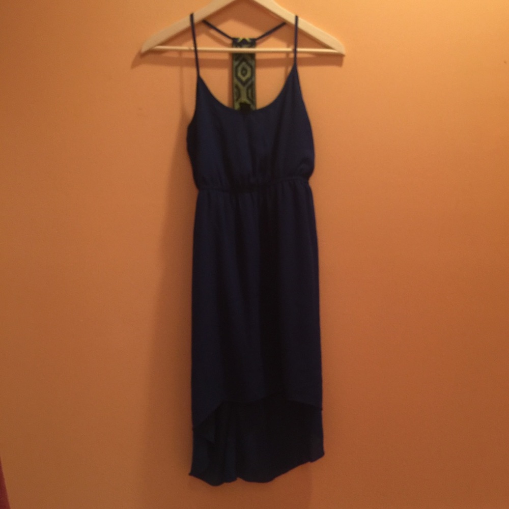 High Low Royal Blue Dress